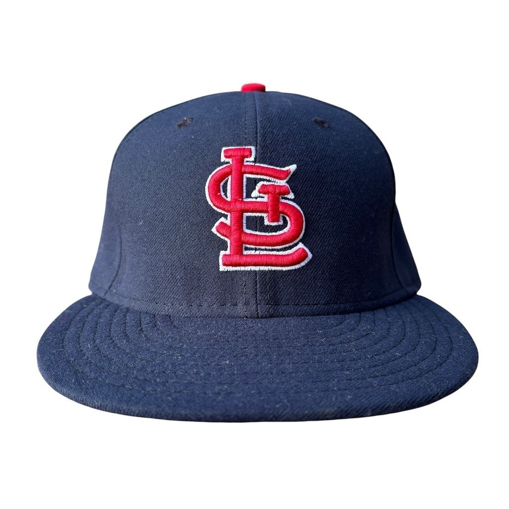 New Era 59FIFTY St. Louis Cardinals Fitted Cap Blue Size 7 1/2 MLB Baseball